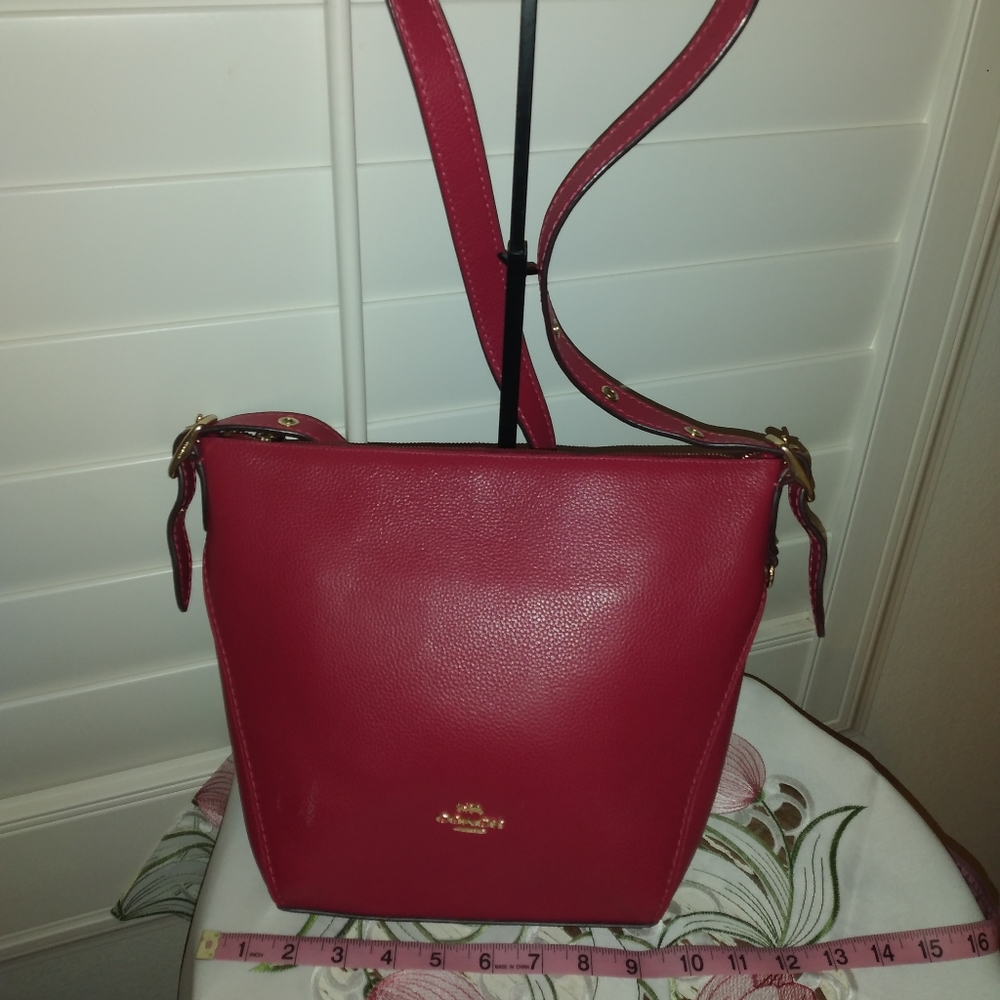 Coach raspberry pink crossbody
